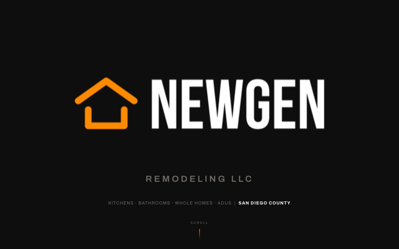 NewGen Remodeling website