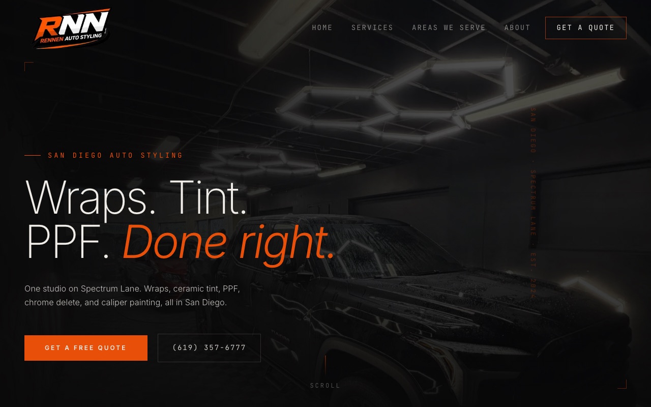 Rennen Auto Styling website